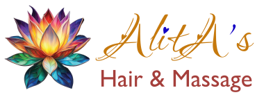 colorful lotus icon for Alita's Hair & Massage