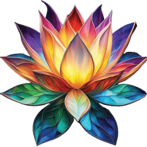 colorful lotus flower